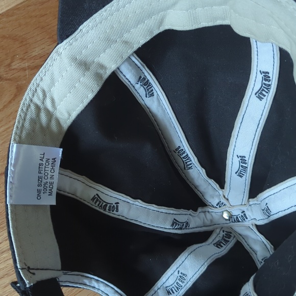 Vtg 90's THE BOB DYLAN SHOW Adjustable Band Distressed Cap Concert Hat RARE! - Picture 7 of 7